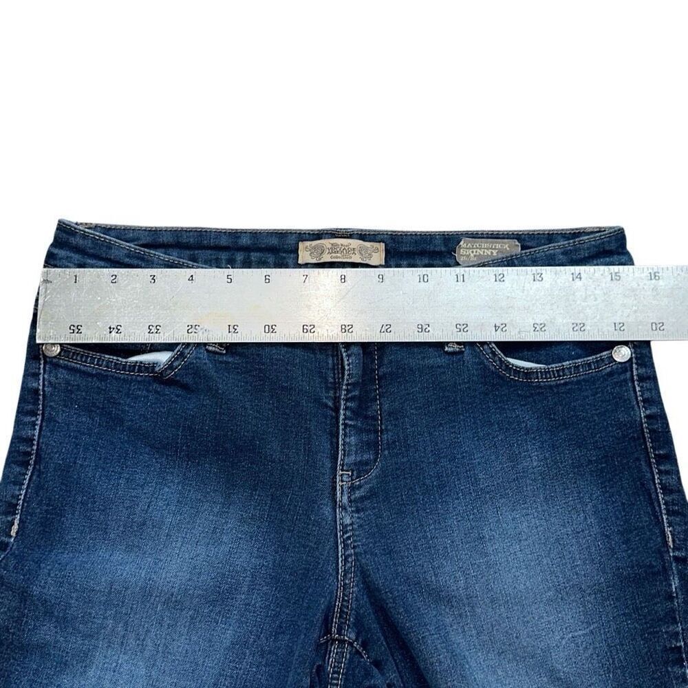 Vintage America by Nine West matchstick skinny jeans size 8/29 dark wash denim - Picture 5 of 7